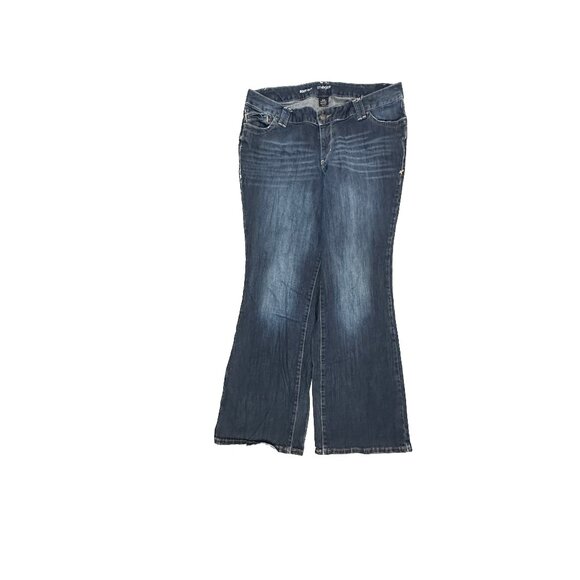 Lane Bryant Bootcut Women's size 14 Dark Wash Blue Denim Jeans - Picture 1 of 4